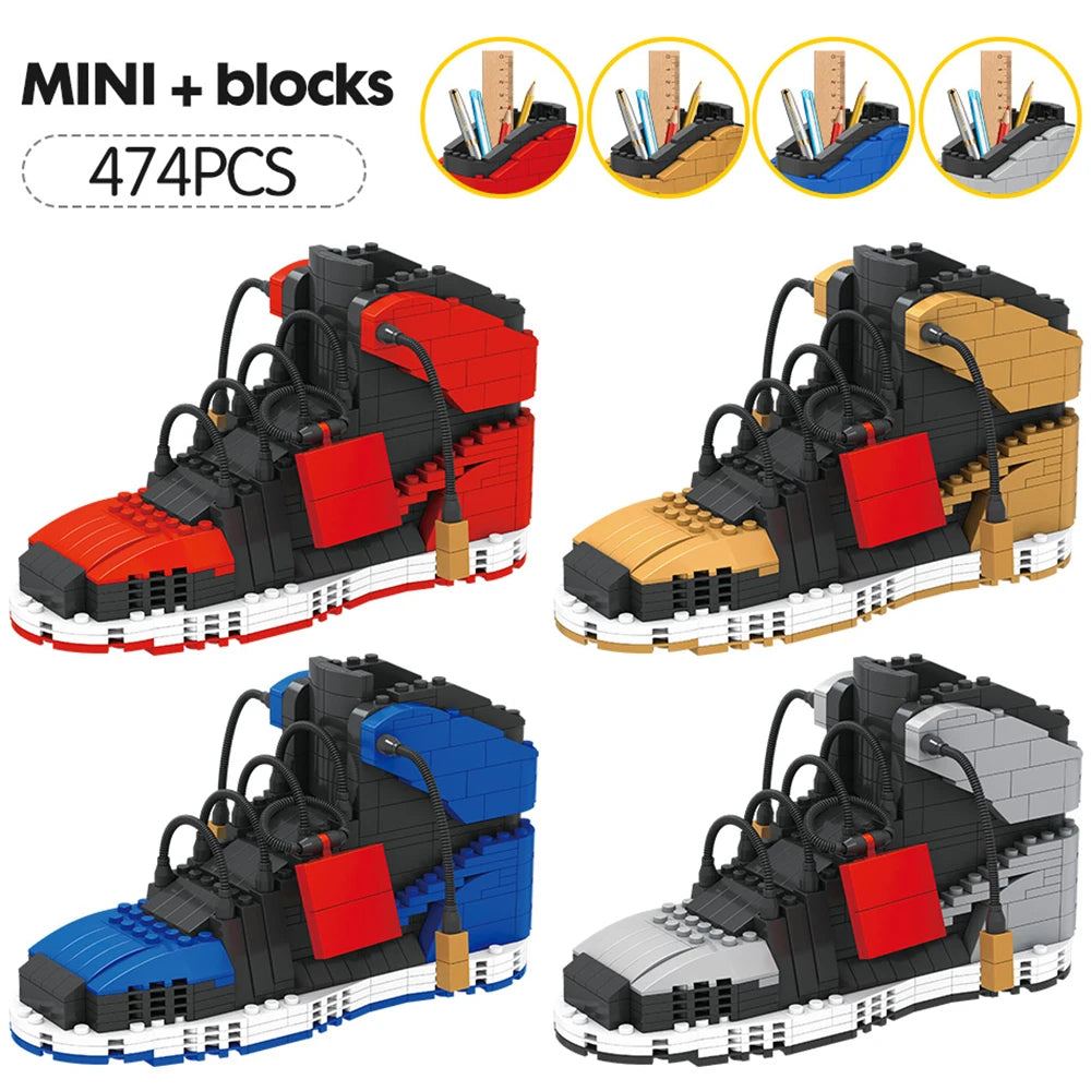 STEM HoopShoe 474: The Ultimate Sports Sneaker Pen Holder Lego Set!