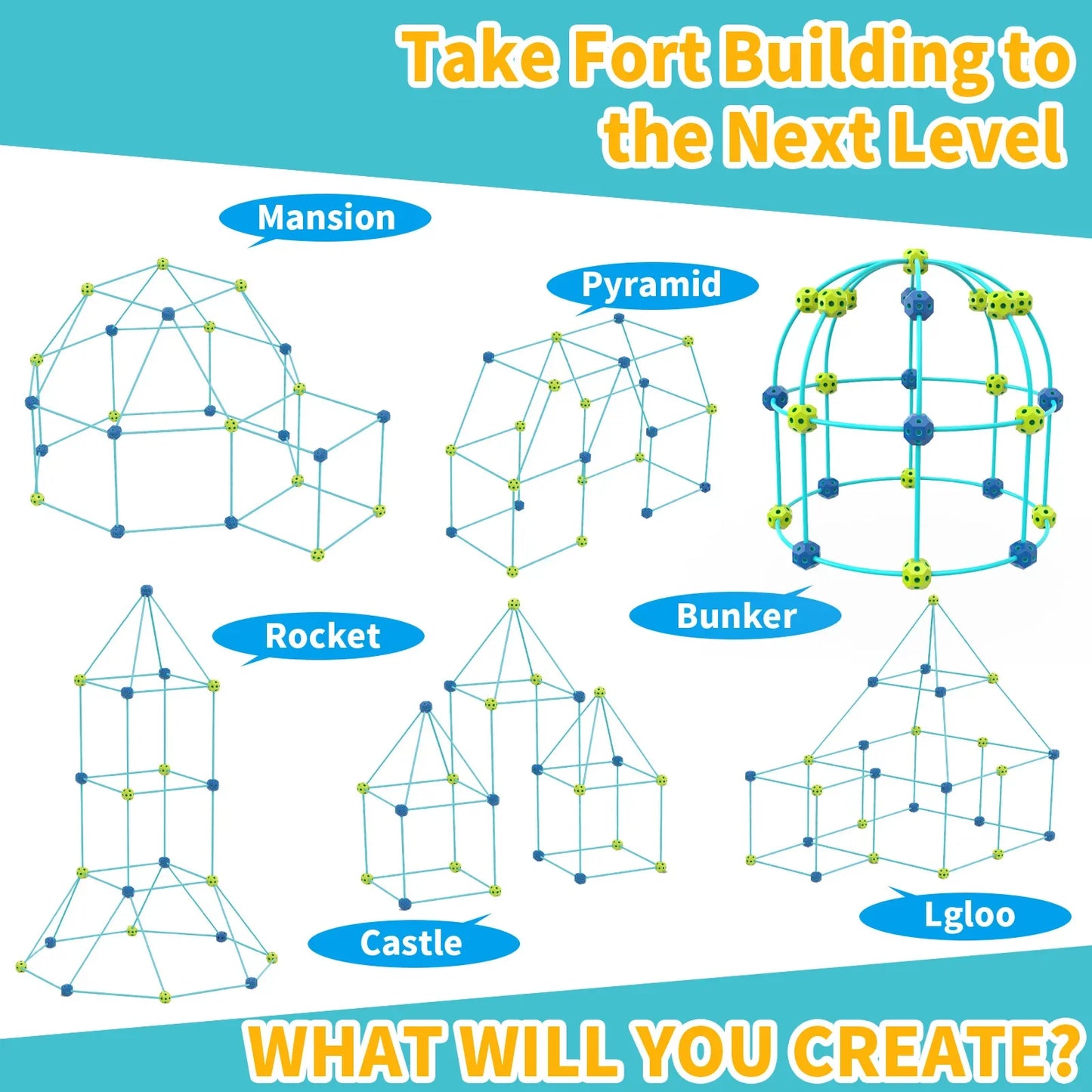 STEM Glowing Fortbuilder