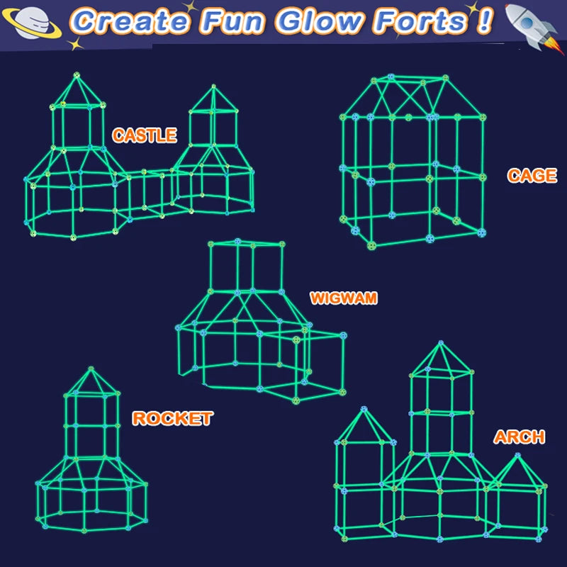 STEM Glowing Fortbuilder