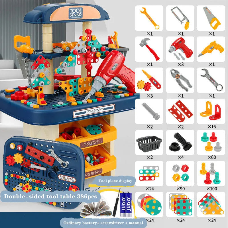 Ultimate DIY Repair Tool Bench: 246-Piece Kids Drill & Screwdriver Set