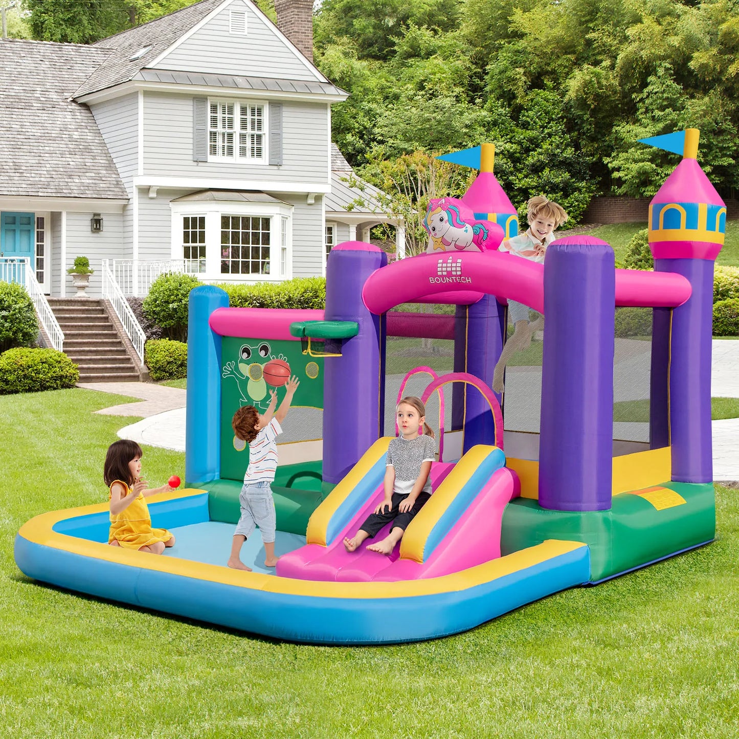Ultimate 6-in-1 Bounce & Play Castle: Slide, Jump, Splash!