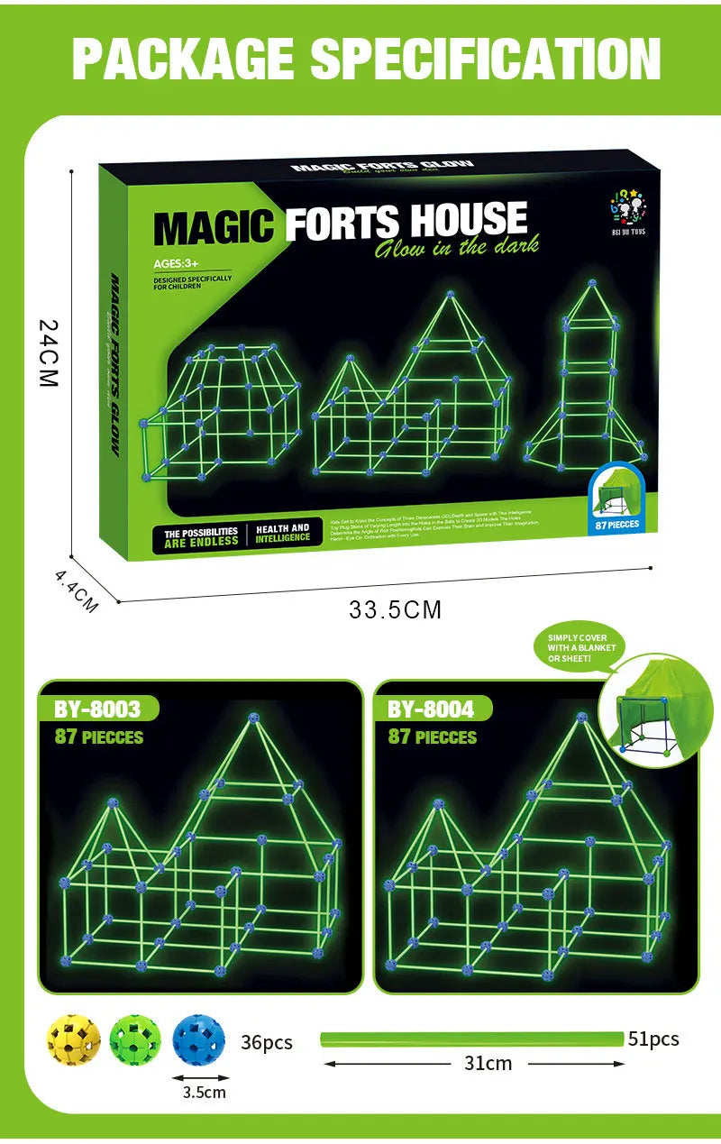 STEM Glowing Fortbuilder