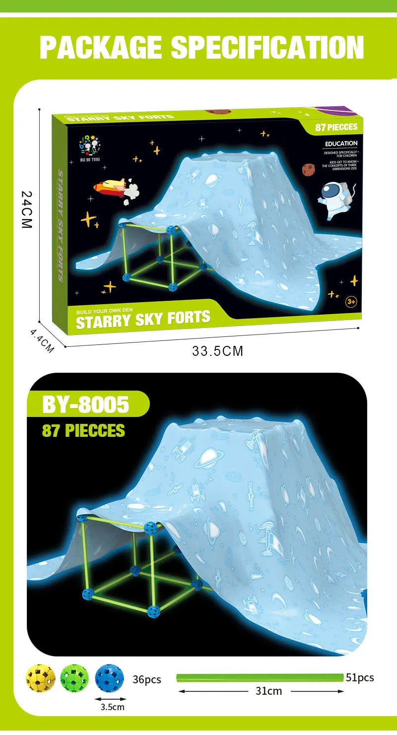 STEM Glowing Fortbuilder