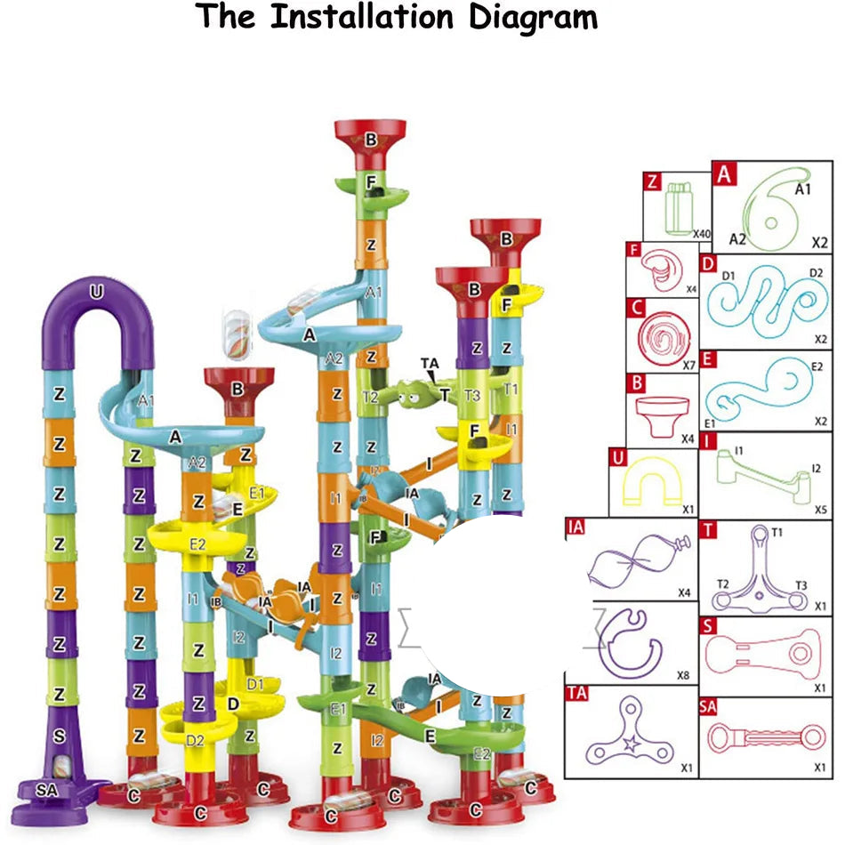 3D Marble Run Adventure Set