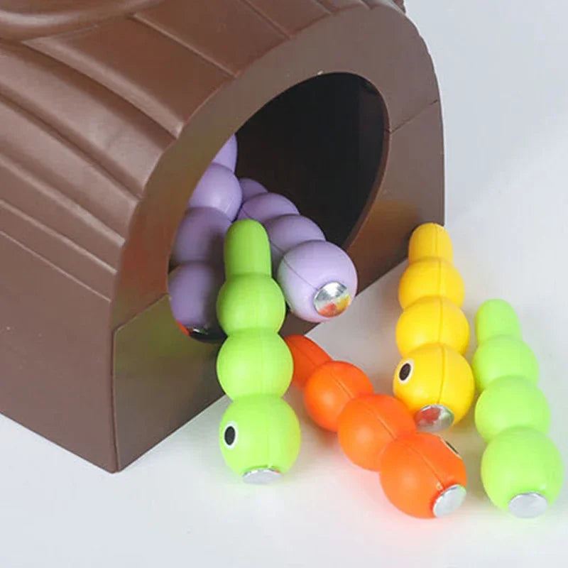 Woodpecker Feeding Fun: Montessori Magnetic Bug Game