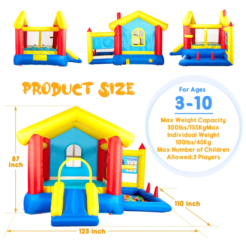 Ultimate Fun Zone: 8-in-1 Inflatable Bounce House Adventure
