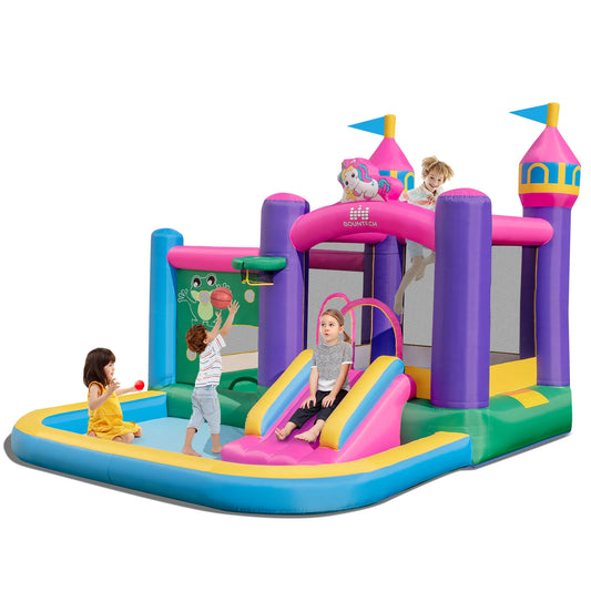 Ultimate 6-in-1 Bounce & Play Castle: Slide, Jump, Splash!