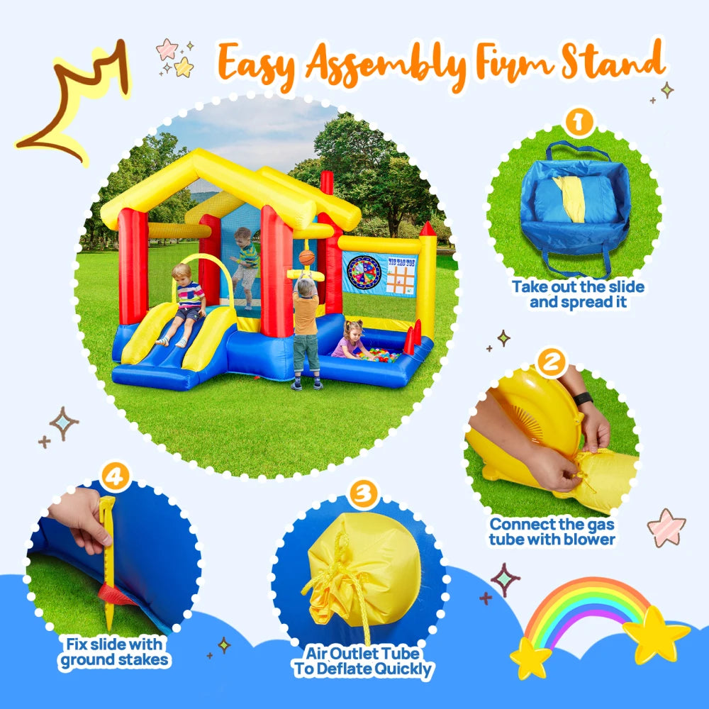 Ultimate Fun Zone: 8-in-1 Inflatable Bounce House Adventure