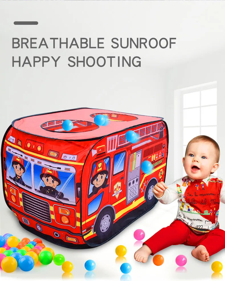 Fire Truck Baby Play Tent