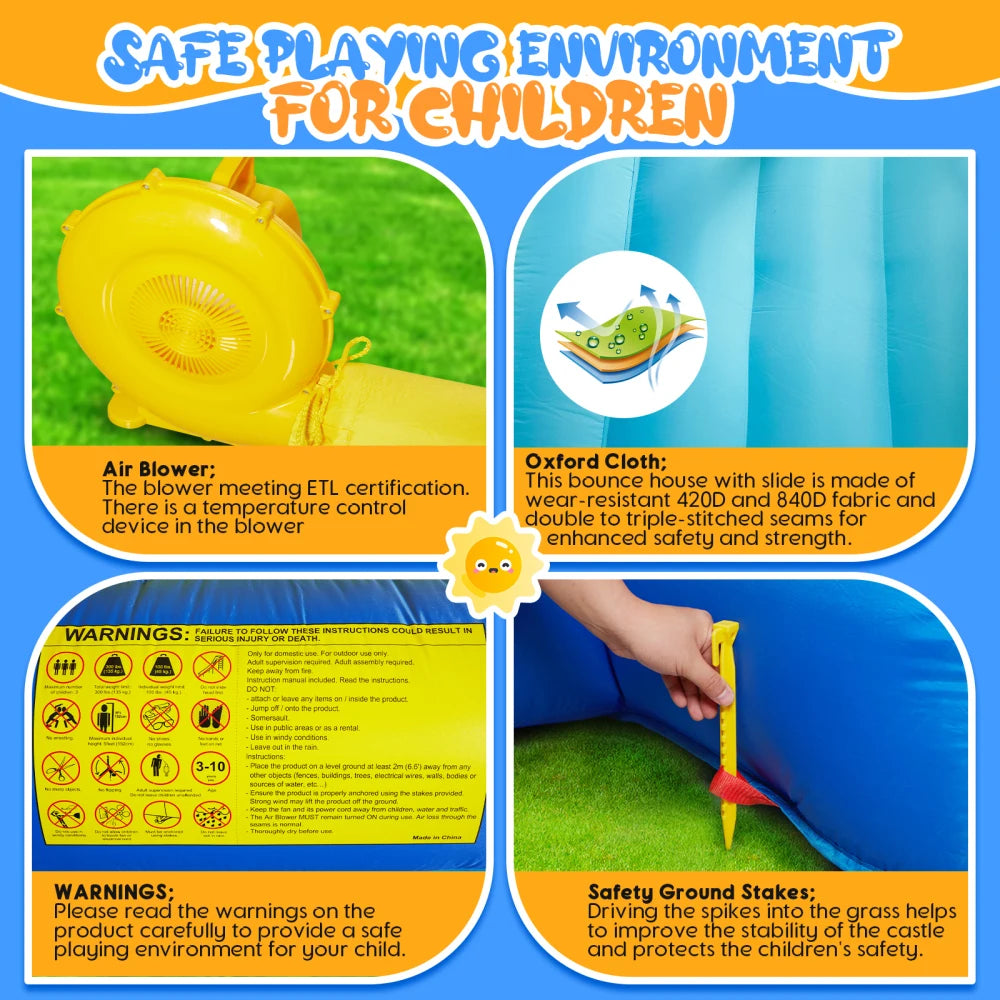 Ultimate Fun Zone: 8-in-1 Inflatable Bounce House Adventure
