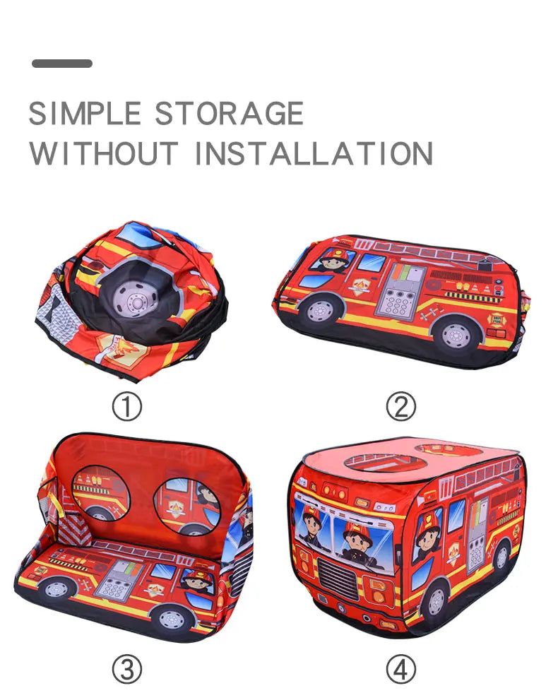 Fire Truck Baby Play Tent